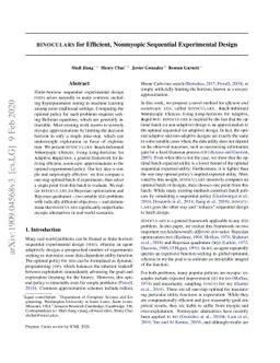 BINOCULARS for Efficient, Nonmyopic Sequential Experimental Design