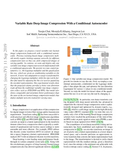 Variable Rate Deep Image Compression With a Conditional Autoencoder