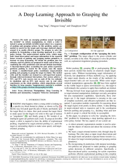A Deep Learning Approach to Grasping the Invisible