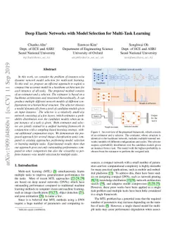 Deep Elastic Networks with Model Selection for Multi-Task Learning
