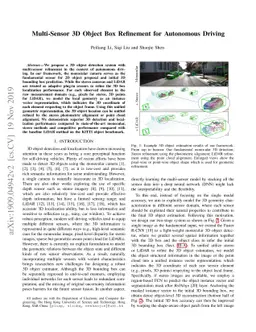 Multi-Sensor 3D Object Box Refinement for Autonomous Driving