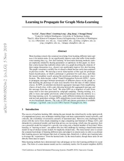 Learning to Propagate for Graph Meta-Learning