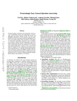 Frustratingly Easy Natural Question Answering