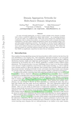 Domain Aggregation Networks for Multi-Source Domain Adaptation