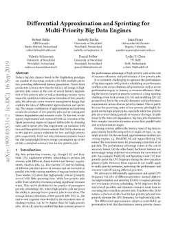 Differential Approximation and Sprinting for Multi-Priority Big Data
  Engines