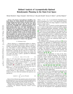 Refined Analysis of Asymptotically-Optimal Kinodynamic Planning in the
  State-Cost Space