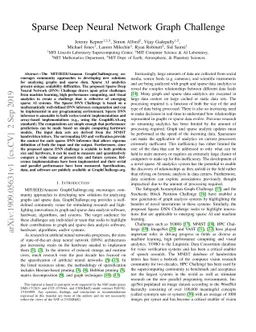 Sparse Deep Neural Network Graph Challenge