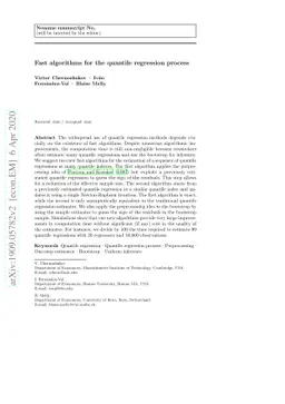 Fast Algorithms for the Quantile Regression Process