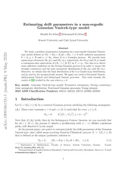Estimating drift parameters in a non-ergodic Gaussian Vasicek-type model