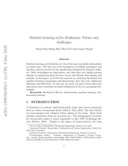 Machine Learning in/for Blockchain: Future and Challenges