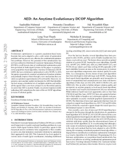 AED: An Anytime Evolutionary DCOP Algorithm
