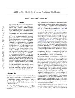 Flow Models for Arbitrary Conditional Likelihoods