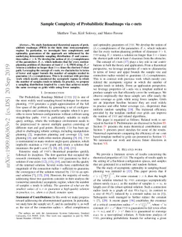 Sample Complexity of Probabilistic Roadmaps via $ε$-nets