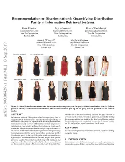 Recommendation or Discrimination?: Quantifying Distribution Parity in
  Information Retrieval Systems