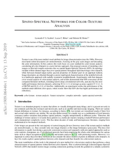 Spatio-spectral networks for color-texture analysis