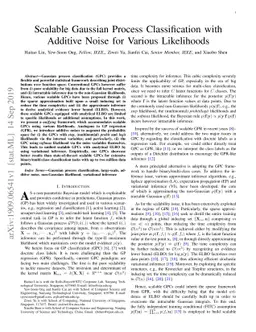Scalable Gaussian Process Classification with Additive Noise for Various
  Likelihoods