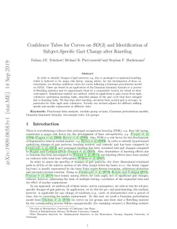 Confidence Tubes for Curves on SO(3) and Identification of
  Subject-Specific Gait Change after Kneeling