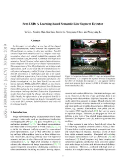 Sem-LSD: A Learning-based Semantic Line Segment Detector