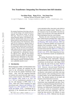 Tree Transformer: Integrating Tree Structures into Self-Attention