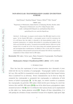 A Vector Space Approach to Generate Dynamic Keys for Hill Cipher