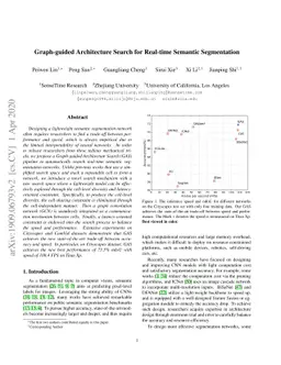 Graph-guided Architecture Search for Real-time Semantic Segmentation