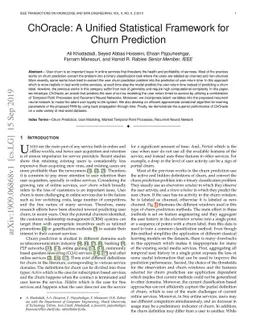 ChOracle: A Unified Statistical Framework for Churn Prediction