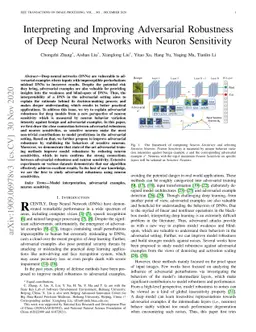 Interpreting and Improving Adversarial Robustness of Deep Neural
  Networks with Neuron Sensitivity