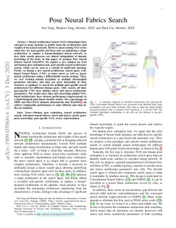 Pose Neural Fabrics Search