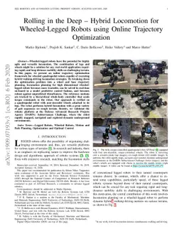 Rolling in the Deep -- Hybrid Locomotion for Wheeled-Legged Robots using
  Online Trajectory Optimization