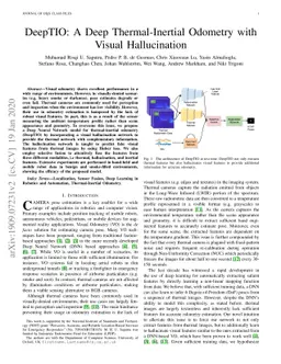 DeepTIO: A Deep Thermal-Inertial Odometry with Visual Hallucination