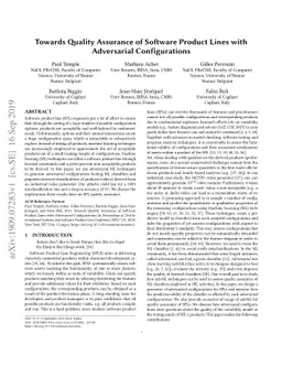Towards Quality Assurance of Software Product Lines with Adversarial
  Configurations