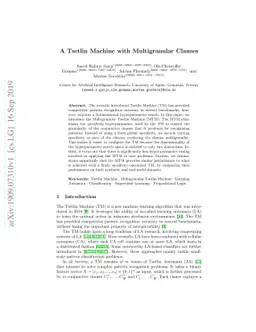 A Tsetlin Machine with Multigranular Clauses