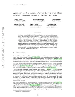Attraction-Repulsion Actor-Critic for Continuous Control Reinforcement
  Learning