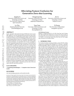 Alleviating Feature Confusion for Generative Zero-shot Learning