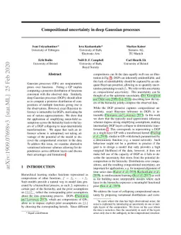 Compositional uncertainty in deep Gaussian processes