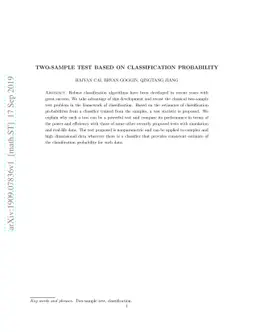 Two-Sample Test Based on Classification Probability