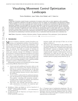 Visualizing Movement Control Optimization Landscapes