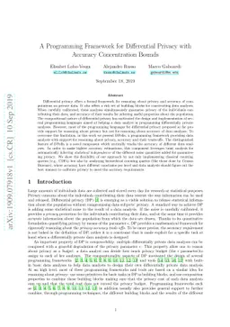 A Programming Framework for Differential Privacy with Accuracy
  Concentration Bounds