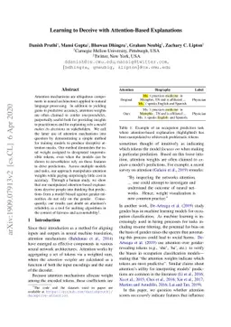 Learning to Deceive with Attention-Based Explanations