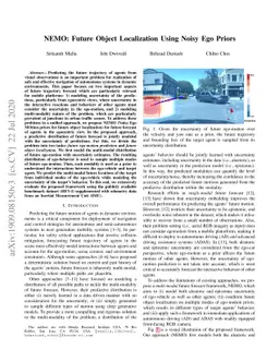 NEMO: Future Object Localization Using Noisy Ego Priors