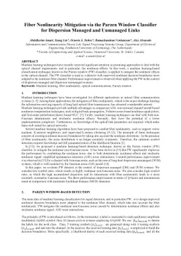 Fiber Nonlinearity Mitigation via the Parzen Window Classifier for
  Dispersion Managed and Unmanaged Links