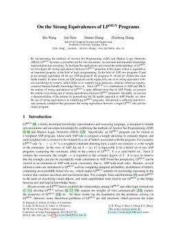 On the Strong Equivalences of LPMLN Programs