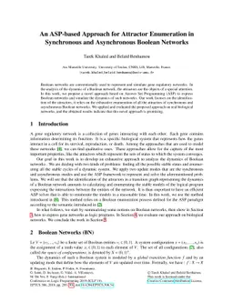 An ASP-based Approach for Attractor Enumeration in Synchronous and
  Asynchronous Boolean Networks