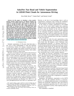 SalsaNet: Fast Road and Vehicle Segmentation in LiDAR Point Clouds for
  Autonomous Driving