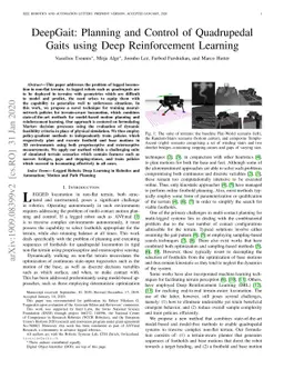DeepGait: Planning and Control of Quadrupedal Gaits using Deep
  Reinforcement Learning