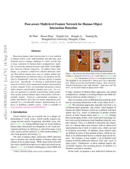 Pose-aware Multi-level Feature Network for Human Object Interaction
  Detection