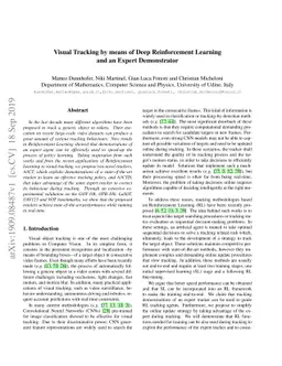 Visual Tracking by means of Deep Reinforcement Learning and an Expert
  Demonstrator