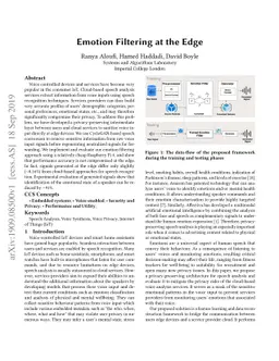 Emotion Filtering at the Edge