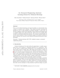 An Automated Engineering Assistant: Learning Parsers for Technical
  Drawings