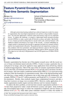 Feature Pyramid Encoding Network for Real-time Semantic Segmentation